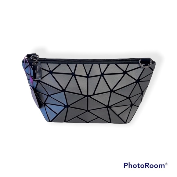 Emilio Pepe Handbags - Emilio Pepe Geometric Crossbody Italian Bag Coin Purse Clutch Matte Charcoal NWT